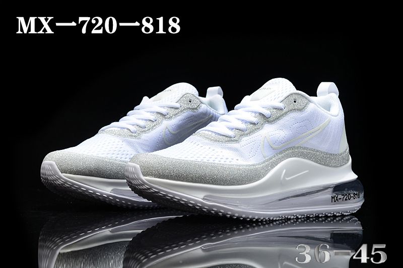 2020 Nike Air Max 720-818 White Grey Running Shoes